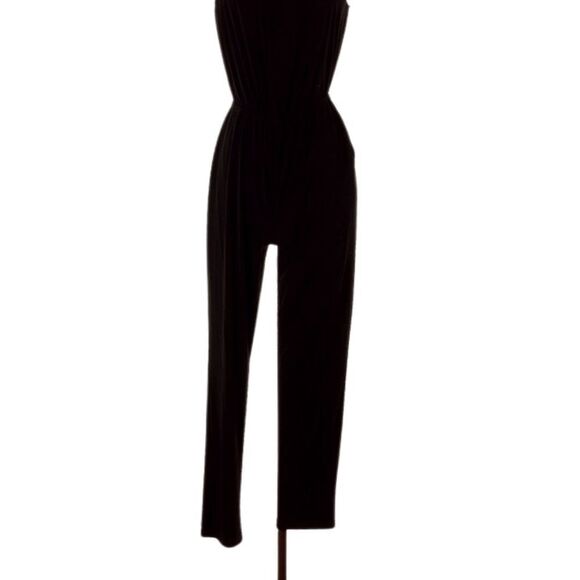 1.STATE Women's Strapless Wide Leg Jumpsuit Swimsuit Coverup Black S, - Picture 10 of 16